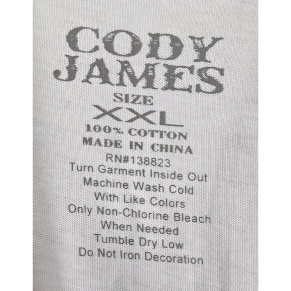 American Flag Polo Tee Shirt Red White Blue XXL Cody James Cotton Patriotic - Picture 8 of 9